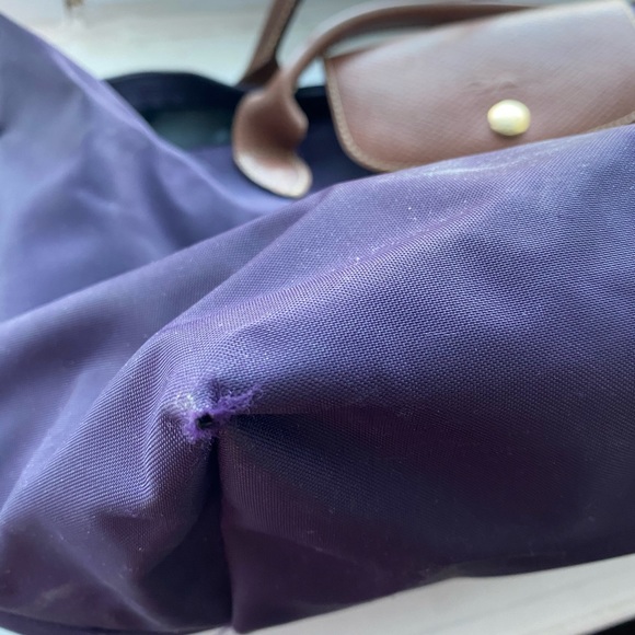 Authentic Purple Large along champ Tote - Picture 4 of 8